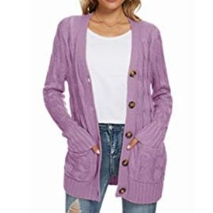 UEU Cable Knit Cardigan, XL